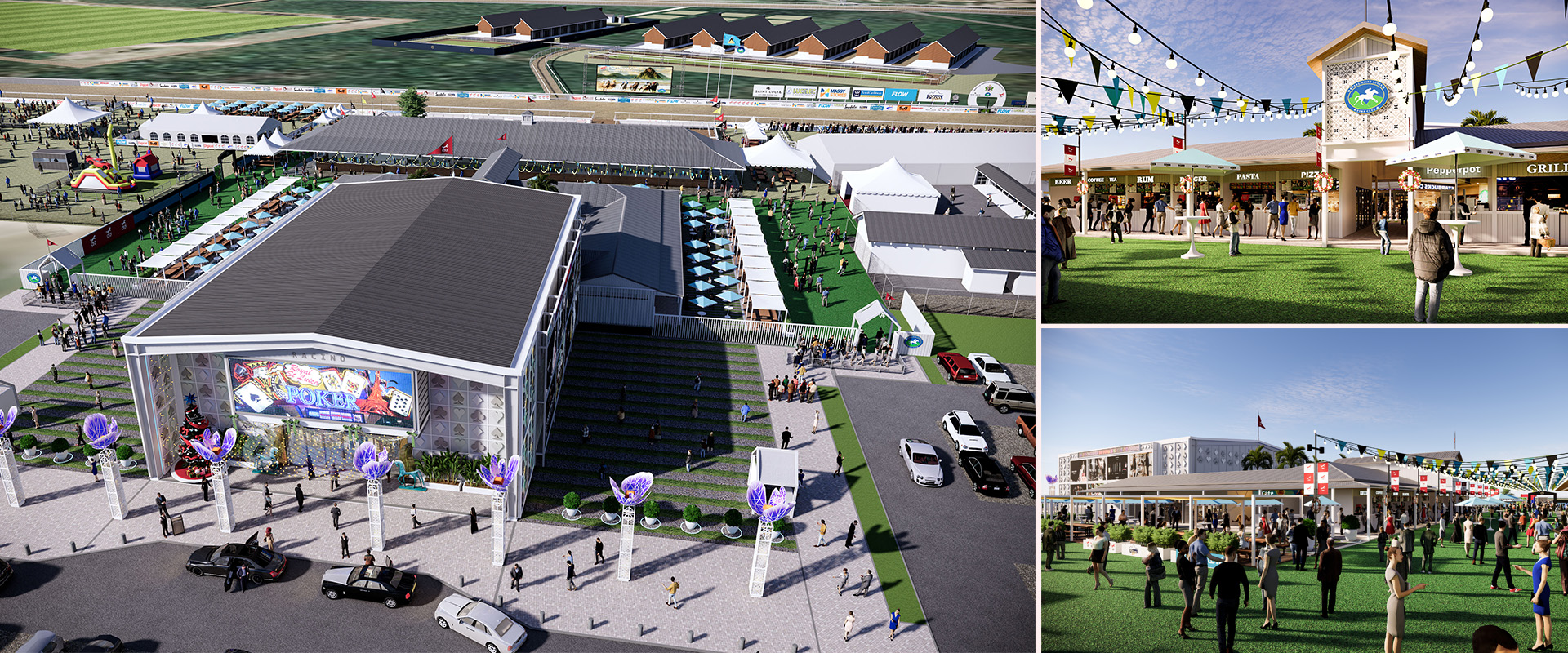 Strategically located within the Royal Saint Lucia Turf Club, the Racino provides lifestyle amenities & entertainment to surrounding hotels.