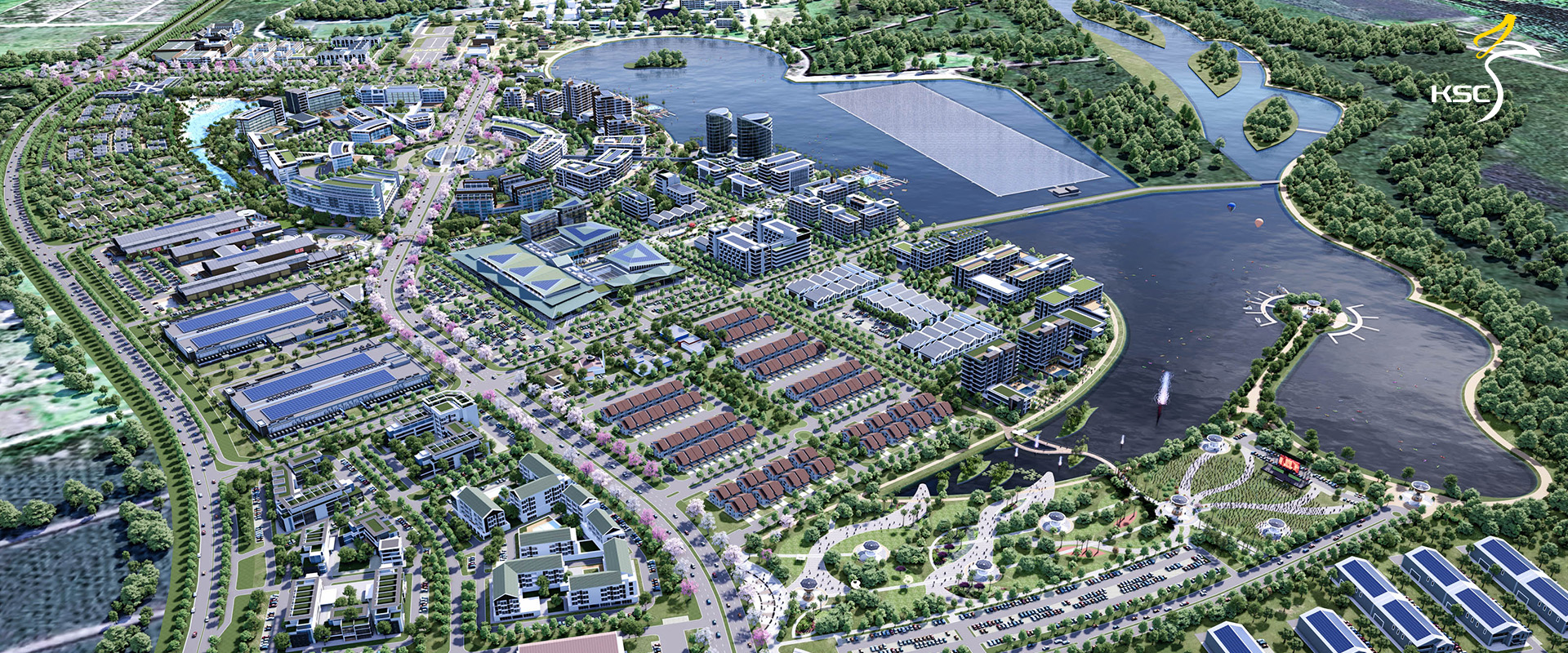 Kenyalang Smart City (KSC) is an integrated smart city development designed to drive economic growth in the northern economic corridor of the State of Sarawak.