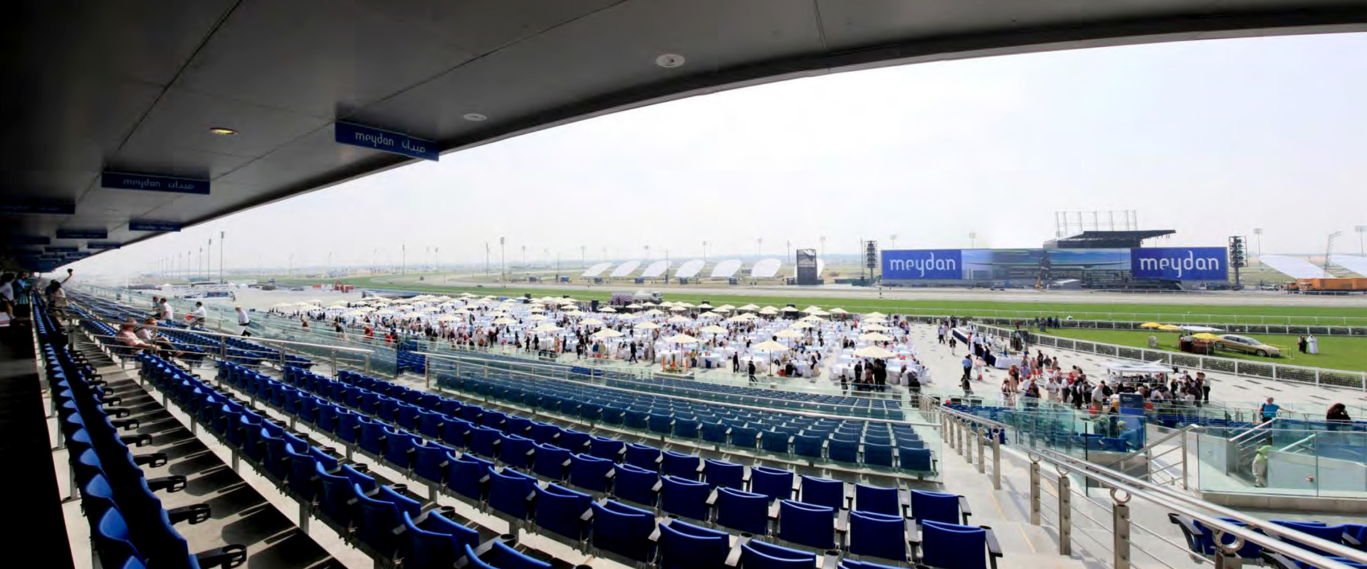 Nowhere else in the world and in the near future will a grandstand as magnificent as Meydan will probably be realized.