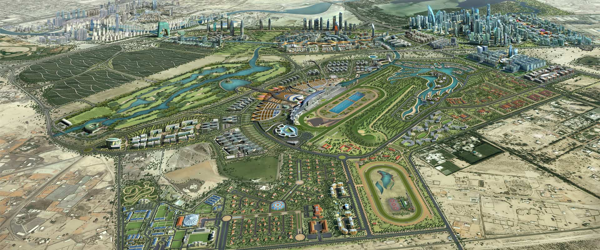 The development required major infrastructure works to deliver new stands in luxury living, inspired business environments and spectacular entertainment.