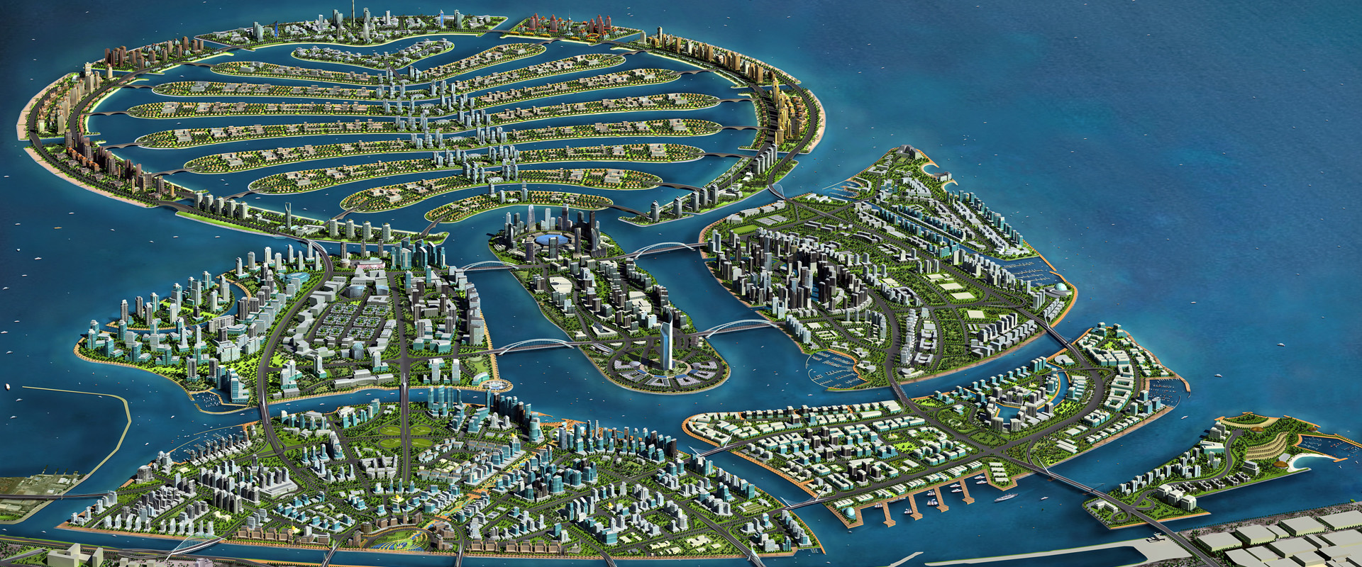 The development philosophy of Palm Deira  stems from  its linkage to Dubai’s beloved old town district