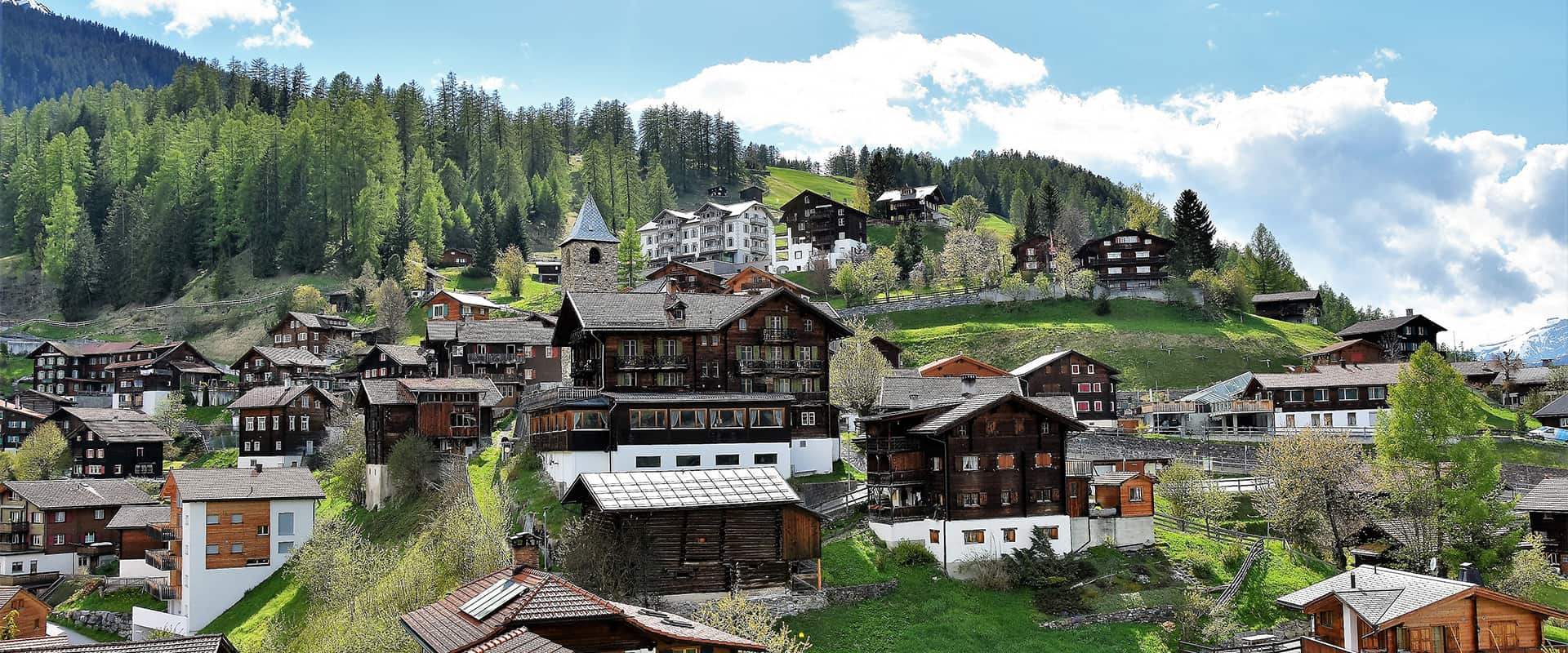 Set in the photogenic mountain village of Tschiertschen, Switzerland, The Alpina is a luxury Boutique Hotel that combines contemporary, eco-friendly design with original 19th-century Art Nouveau style.
