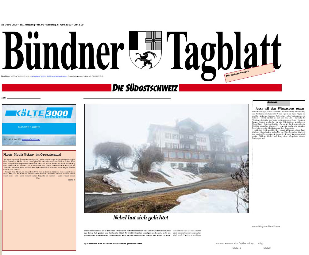 Discovery of the Jewel of Tschiertschen – The Alpina Mountain Resort & Spa