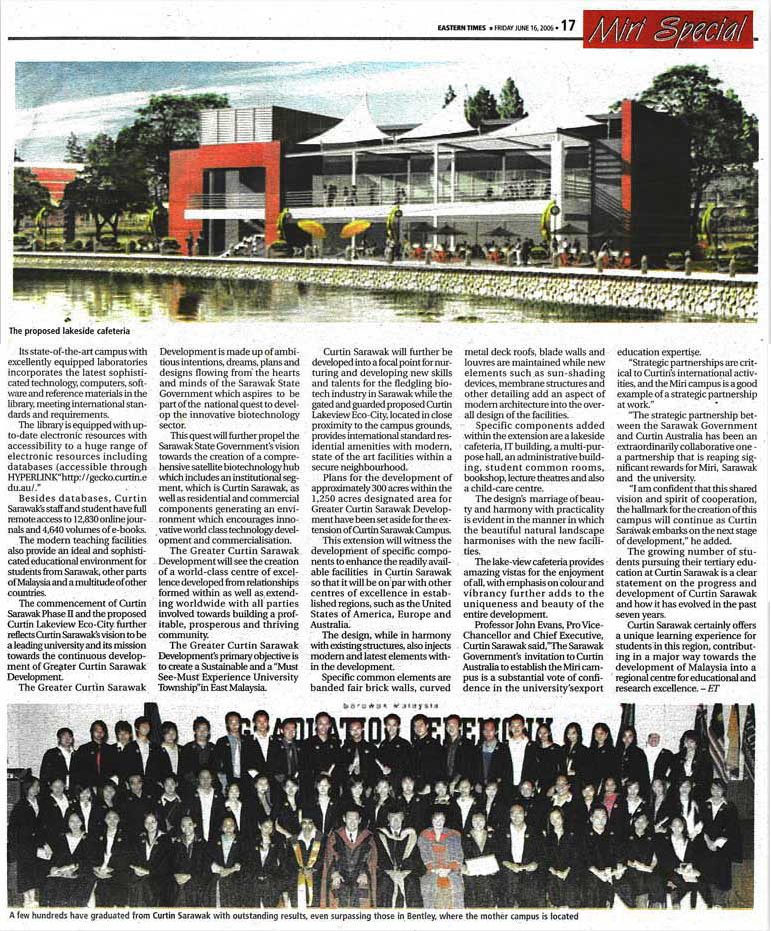 Right Place to Unwind (Eastern Times, Malaysia)