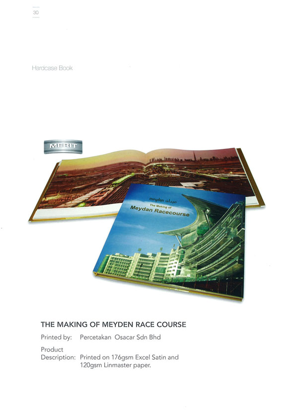 Malaysia Print Awards 2010, The Making of Meydan Racecourse, Merit Award