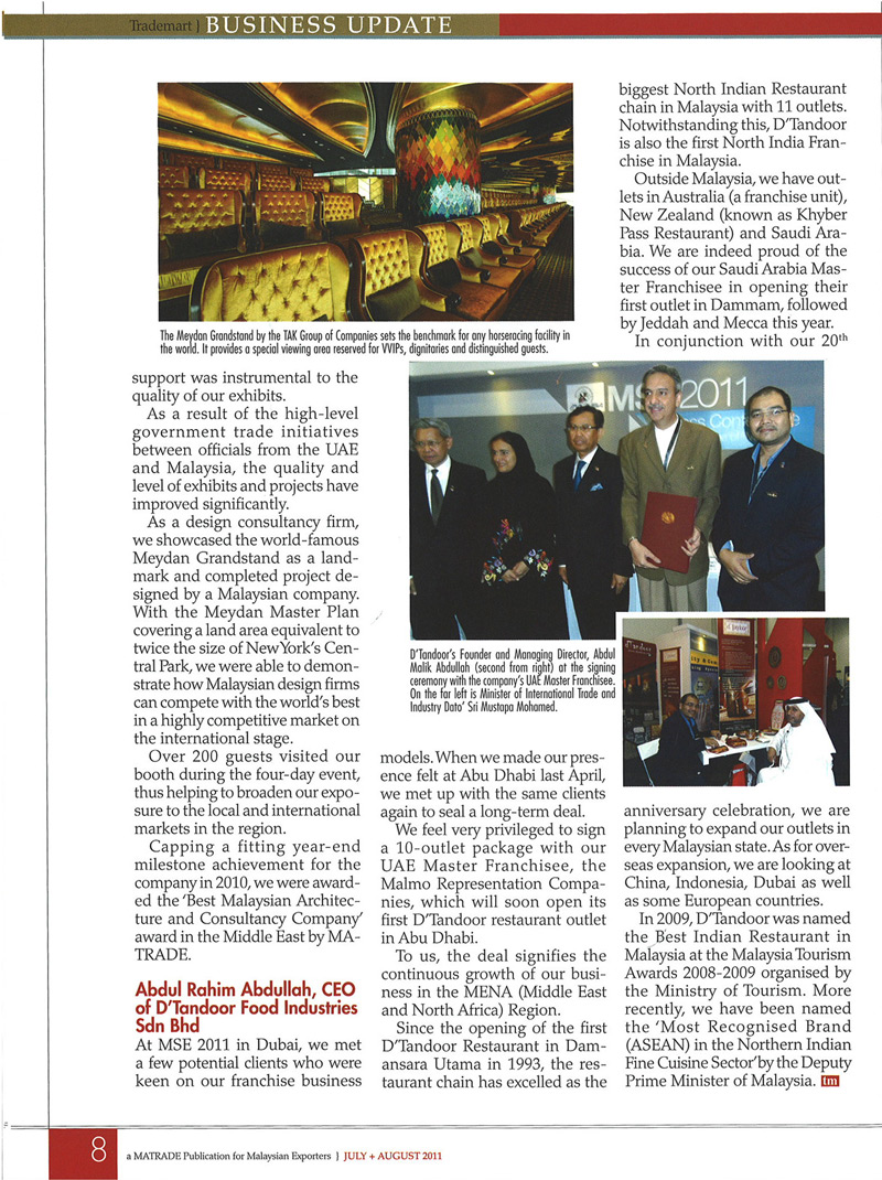 A Fruitful and Fulfilling Outing (Trademart, July & August 2011 issue)